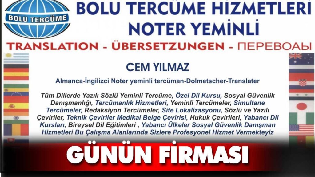 BOLU TERCÜME HİZMETLERİ NOTER YEMİNLİ BOLU TERCÜME HİZMETLERİ NOTER YEMİNLİ