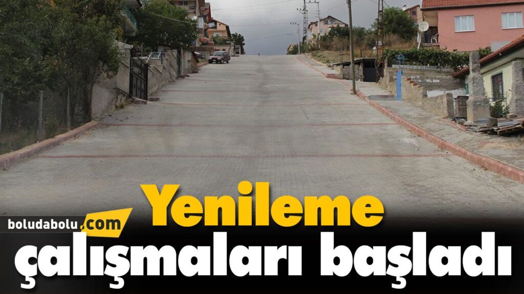 Yenileme çalışmaları başladı Yenileme çalışmaları başladı