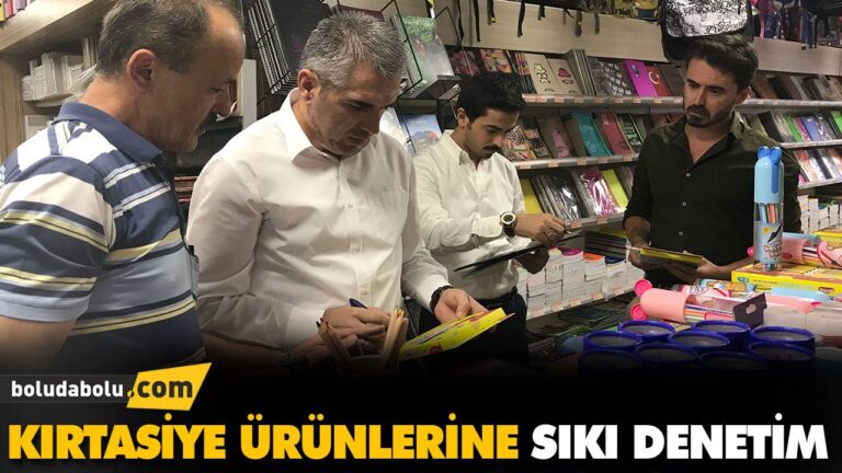 KIRTASİYE ÜRÜNLERİNE SIKI DENETİM