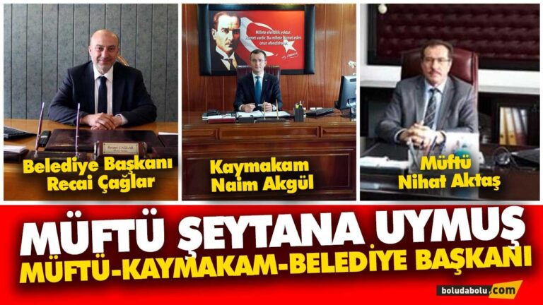 MÜFTÜ, BELEDİYE BAŞKANININ  İMZASIYLA ŞİKAYET ETMİŞ
