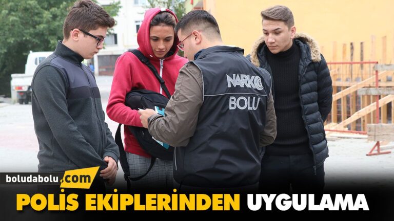POLİS EKİPLERİNDEN UYGULAMA OKUL ÇEVRESİ UYGULAMASI