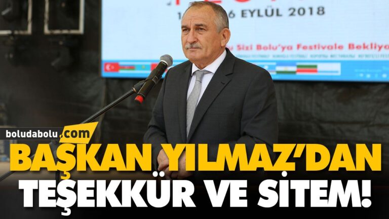 BAŞKAN YILMAZ’DAN TEŞEKKÜR VE SİTEM!