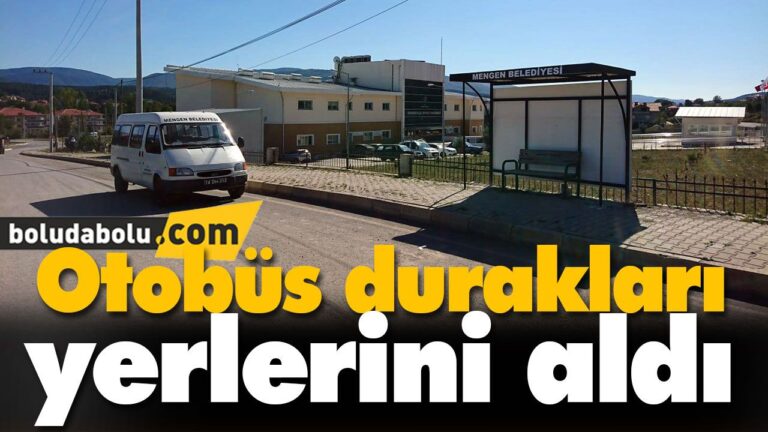 Otobüs durakları yerlerini aldı