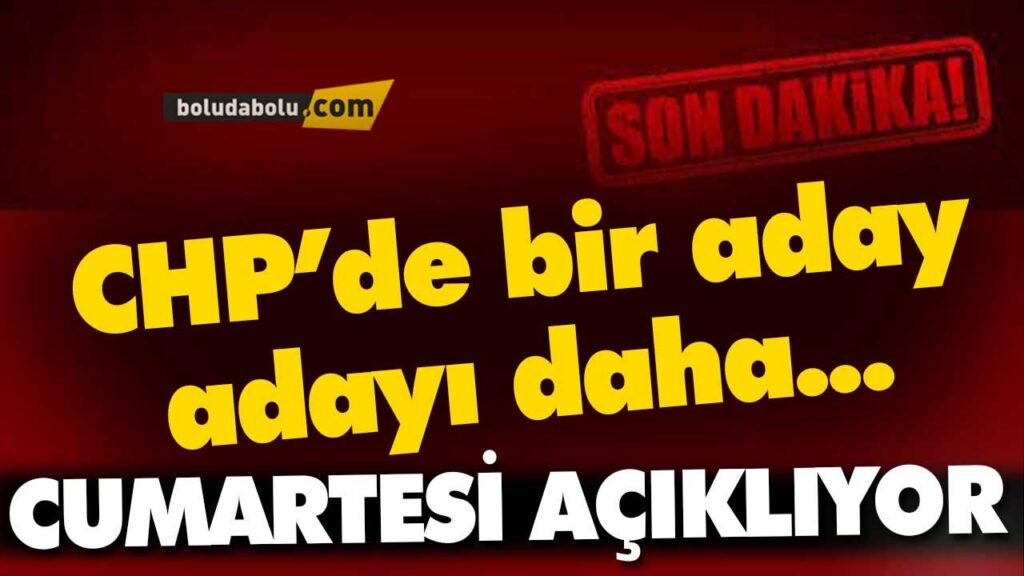 Bolu Belediye Başkanlığına CHP’den aday adayı Bolu Belediye Başkanlığına CHP’den aday adayı
