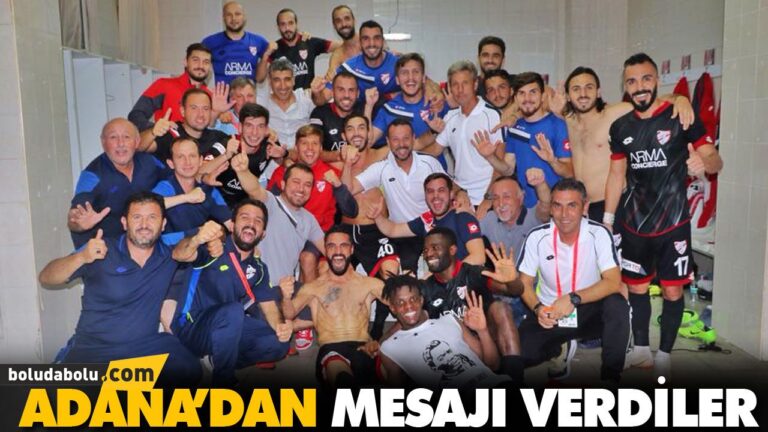 ADANA’DAN MESAJI VERDİLER
