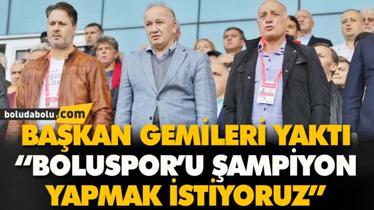 BAŞKAN GEMİLERİ YAKTI