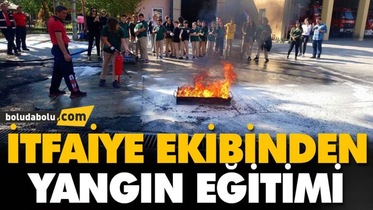 İTFAİYE EKİBİNDEN YANGIN EĞİTİMİ