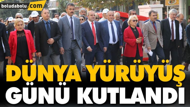 DÜNYA YÜRÜYÜŞ GÜNÜ KUTLANDI