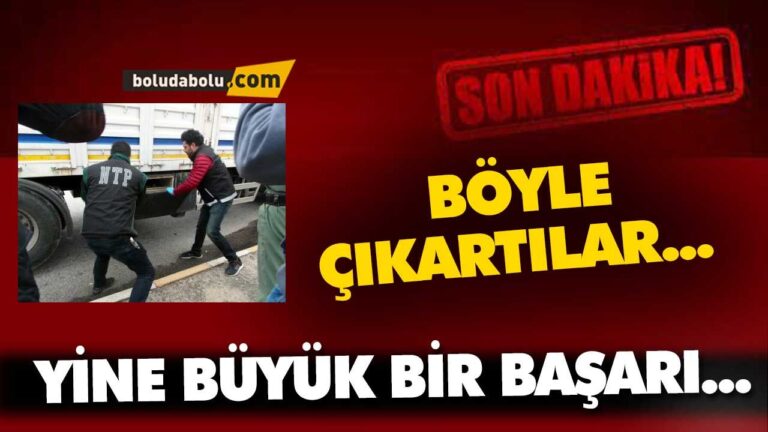 BOLU POLİSİNİN BAŞARISI