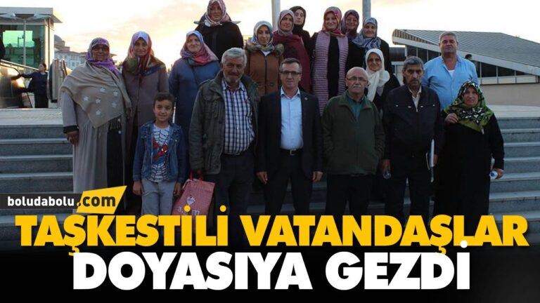 TAŞKESTİLİ VATANDAŞLAR DOYASIYA GEZDİ