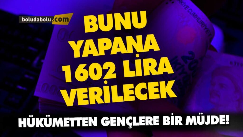 Çıraklara 1602 TL verilecek Çıraklara 1602 TL verilecek