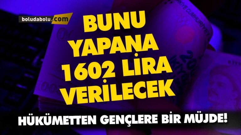 Çıraklara 1602 TL verilecek