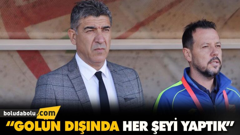 “GOLÜN DIŞINDA HER ŞEYİ YAPTIK”