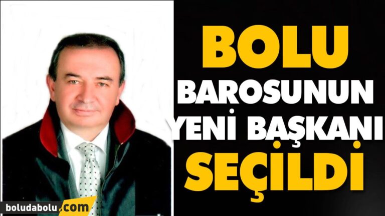 BOLU BAROSUNUN YENİ BAŞKANI SEÇİLDİ