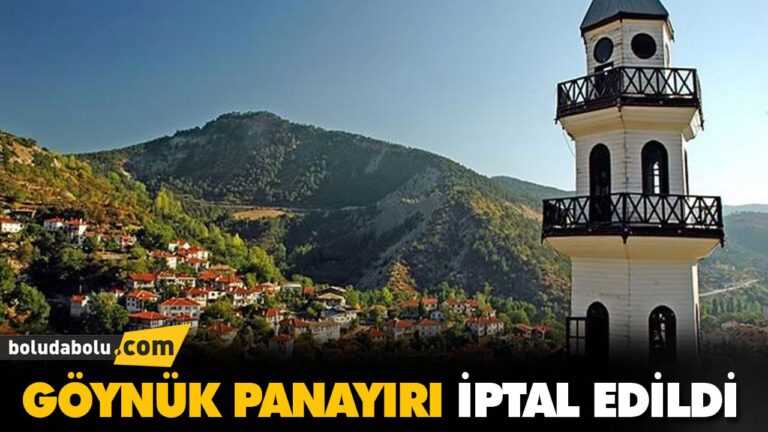 GÖYNÜK PANAYIRI İPTAL EDİLDİ