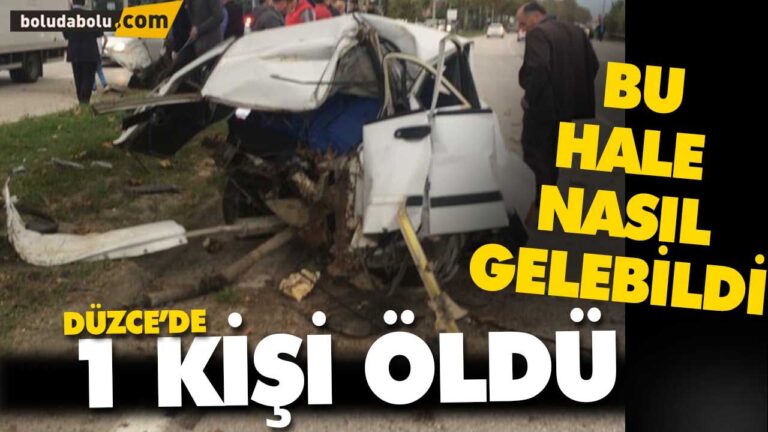 Araç ortadan ikiye bölündü
