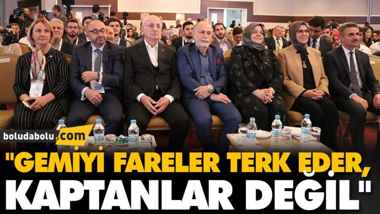 “GEMİYİ FARELER TERK EDER, KAPTANLAR DEĞİL”