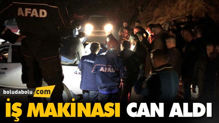 İŞ MAKİNASI CAN ALDI