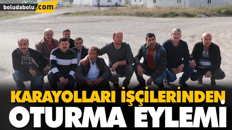 KARAYOLLARI İŞÇİLERDEN OTURMA EYLEMİ
