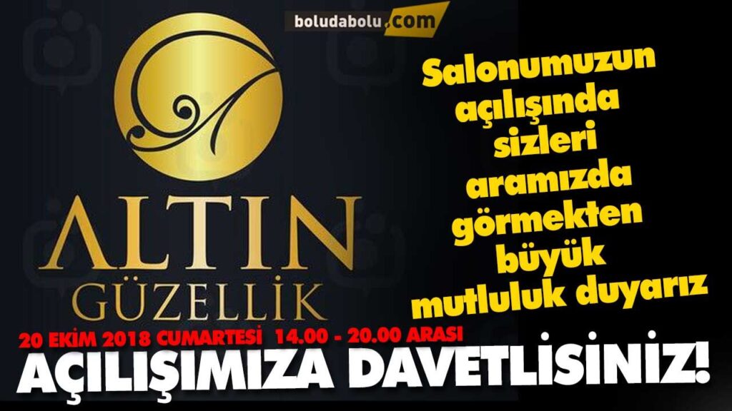 ALTIN GÜZELLİK VE KUAFÖR SALONU AÇILIYOR ALTIN GÜZELLİK VE KUAFÖR SALONU AÇILIYOR