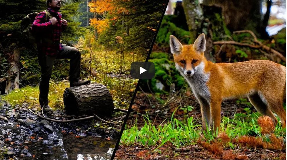 BOLU’DA KAMP YAPARKEN TİLKİ İLE KARŞILAŞTILAR