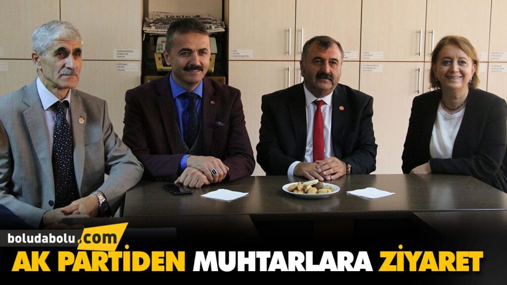 AK PARTİDEN MUHTARLARA ZİYARET AK PARTİDEN MUHTARLARA ZİYARET