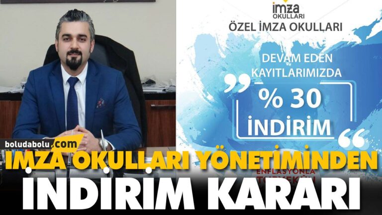 İMZA OKULLARI YÖNETİMİNDEN İNDİRİM KARARI