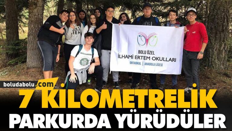 7 KİLOMETRELİK PARKURDA YÜRÜDÜLER
