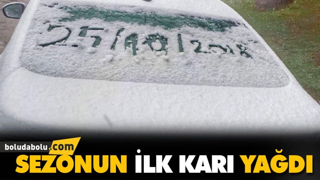 SEZONUN İLK KARI YAĞDI