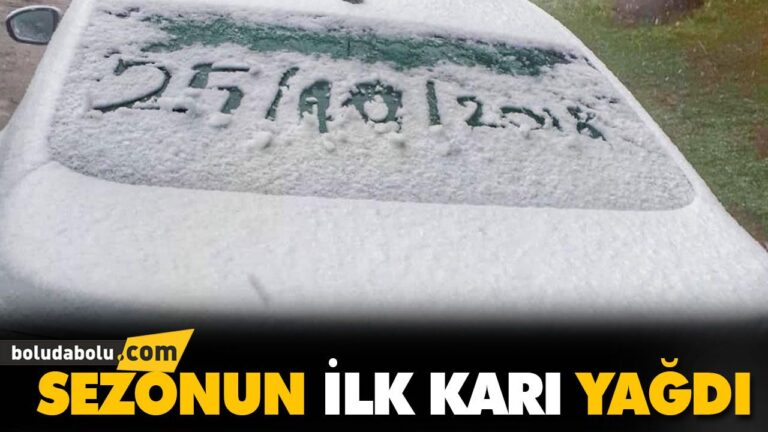 SEZONUN İLK KARI YAĞDI