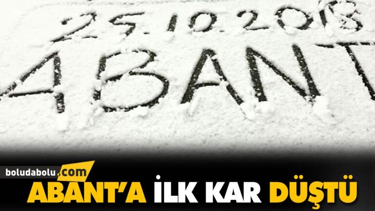 DOĞA HARİKASI ABANT’A YILIN İLK KARI DÜŞTÜ