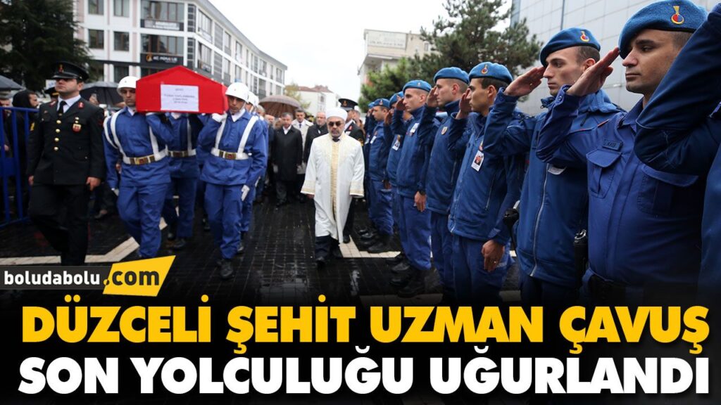 DÜZCELİ ŞEHİT UZMAN ÇAVUŞ SON YOLCULUĞU UĞURLANDI DÜZCELİ ŞEHİT UZMAN ÇAVUŞ SON YOLCULUĞU UĞURLANDI