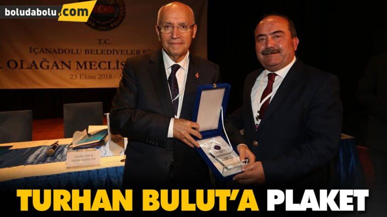MENGEN BELEDİYE BAŞKANI’NA PLAKET