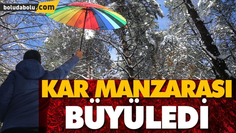 KAR MANZARASI BÜYÜLEDİ
