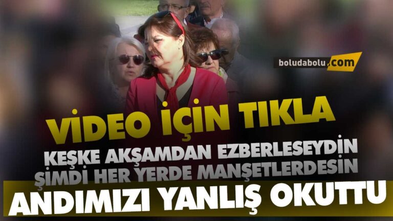 ‘ANDIMIZ’ YANLIŞ OKUNDU