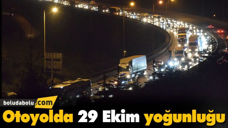Otoyolda 29 Ekim yoğunluğu