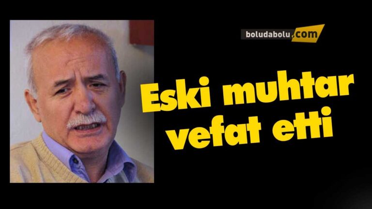Mustafa Yılmaz vefat etti | BOLU