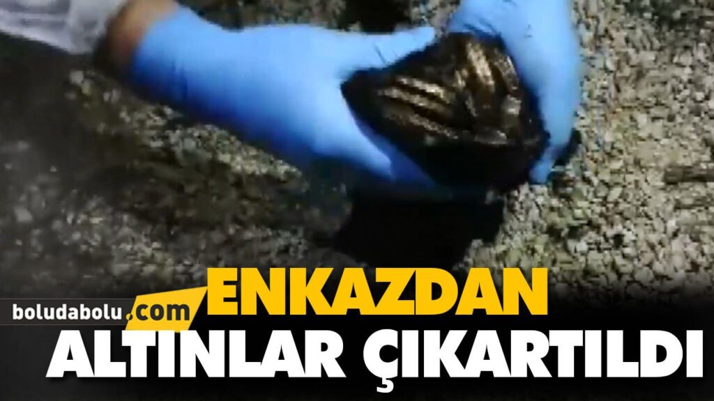 ENKAZDAN ALTINLAR ÇIKARTILDI ENKAZDAN ALTINLAR ÇIKARTILDI