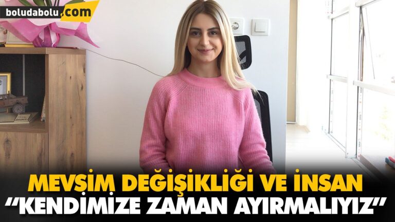 “KENDİMİZE ZAMAN AYIRMALIYIZ”