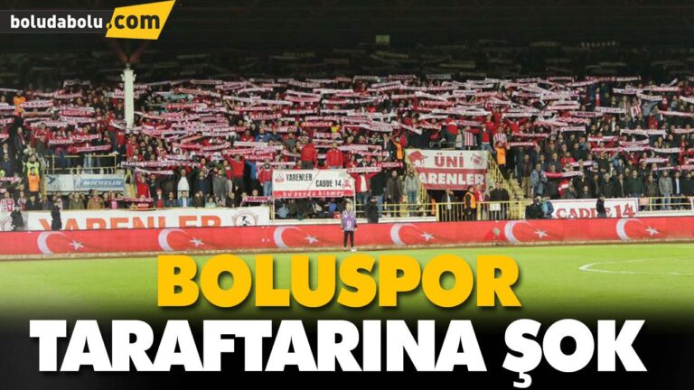 BOLUSPOR TARAFTARINA ŞOK