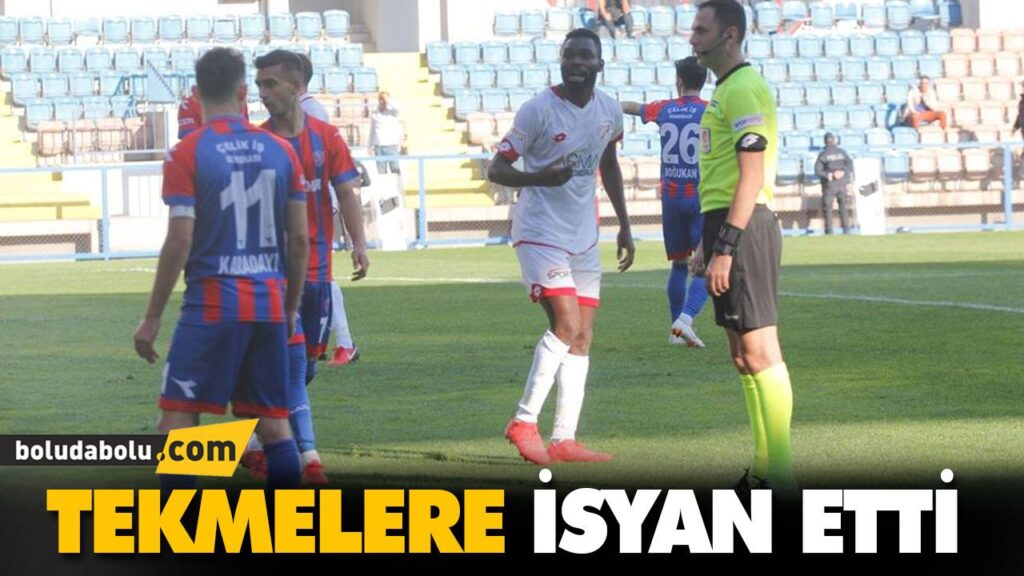 TEKMELERE İSYAN ETTİ TEKMELERE İSYAN ETTİ