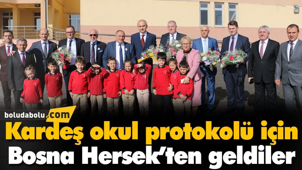Kardeş okul protokolü için Bosna Hersek’ten geldiler Kardeş okul protokolü için Bosna Hersek’ten geldiler