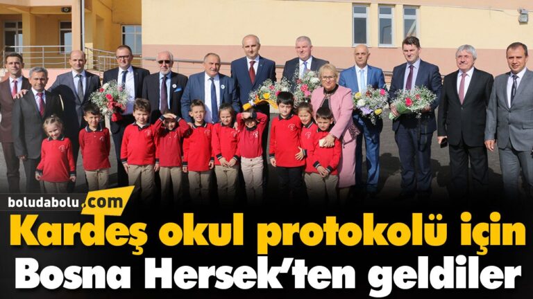 Kardeş okul protokolü için Bosna Hersek’ten geldiler