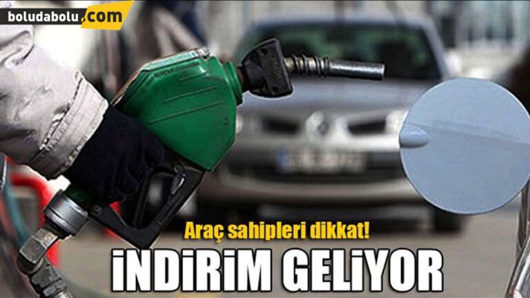 BENZİNE İNDİRİM GELİYOR