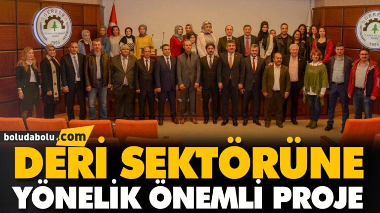 DERİ SEKTÖRÜNE YÖNELİK ÖNEMLİ PROJE
