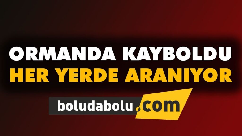 Ormanda kayboldu BOLU