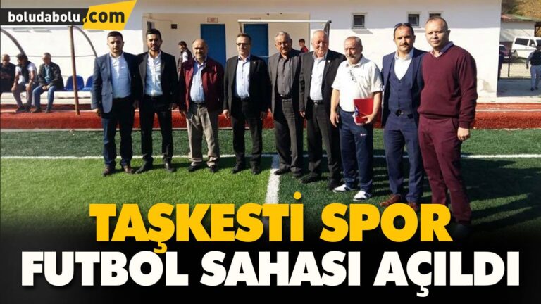 TAŞKESTİ’DE FUTBOL SAHASI TÖRENLE AÇILDI