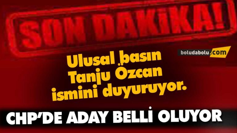 Ulusal basın Tanju Özcan ismini duyuruyor