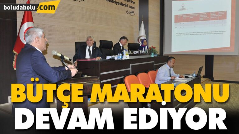 BÜTÇE MARATONU DEVAM EDİYOR