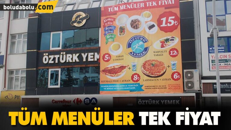 TÜM MENÜLER TEK FİYAT